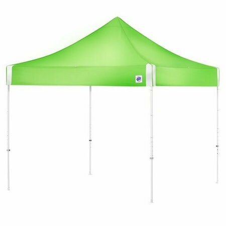 E-Z UP HV910RCBGR Hi-Viz Utility Instant Shelter 10' x 10' Bright Green Canopy with White Frame 338HV910RCGR